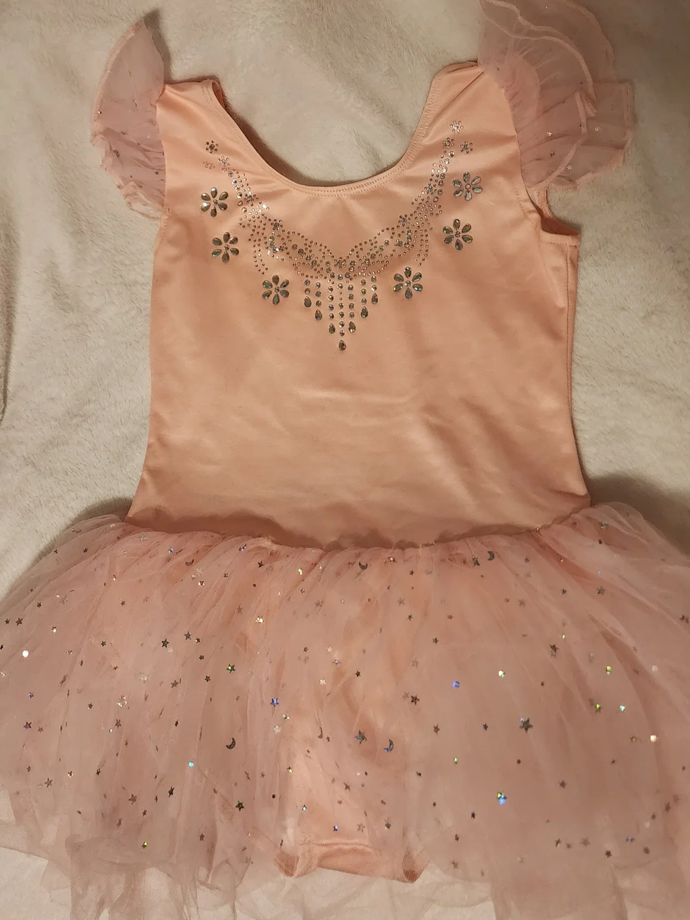 Zaclotre Girls Sparkly Pink Tutu Ballet Leotard Rhinestone Dress
